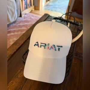 Ariat White Cap with Colorful Logo